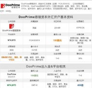 DooPrime有一个账户只存储